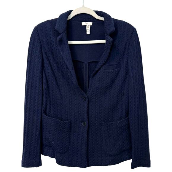 Joie Sweaters - Joie 2-Button Front Closure Cable Knit Blazer